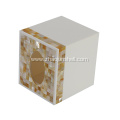 Handmade Golden Seashell Mosaic Tissue Box for Hotel